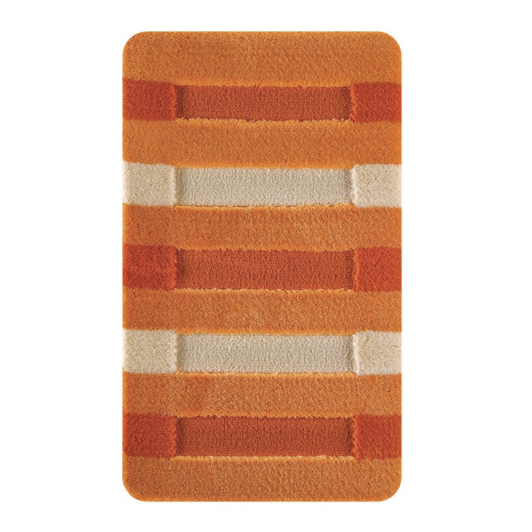 Коврик L'CADESI HIGH MONO из полипропилена на латексной основе, 50x80см, Colorline оранжевый-бежевый